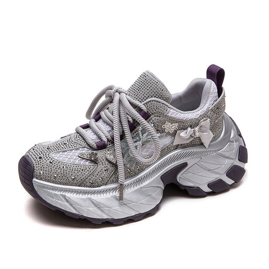 Women's Thick Bottom Height Increasing Air Cushion Mesh All-match Sneaker