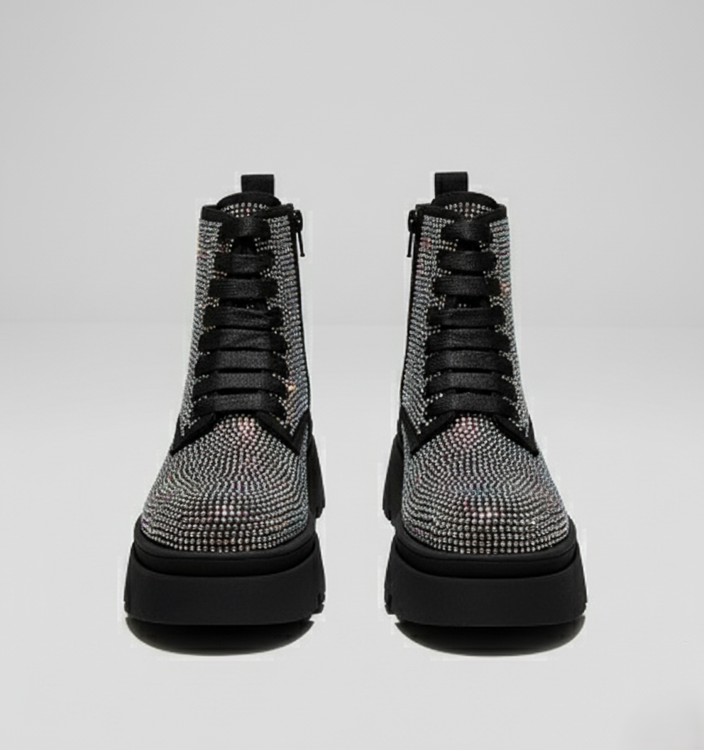 Aura-Stride Combat Boots | Sparkle Edition