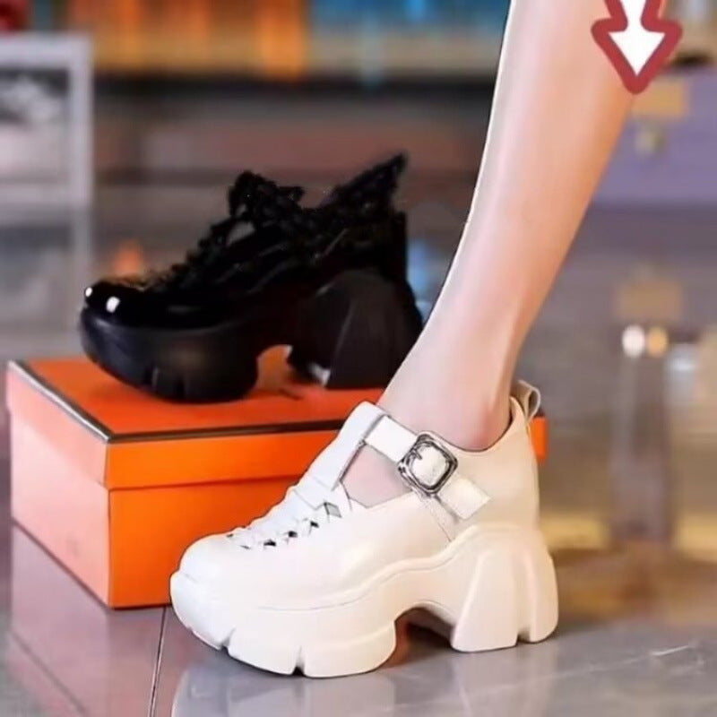 Aurelia Patent Leather Roman Pumps