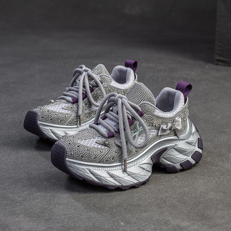 Women's Thick Bottom Height Increasing Air Cushion Mesh All-match Sneaker