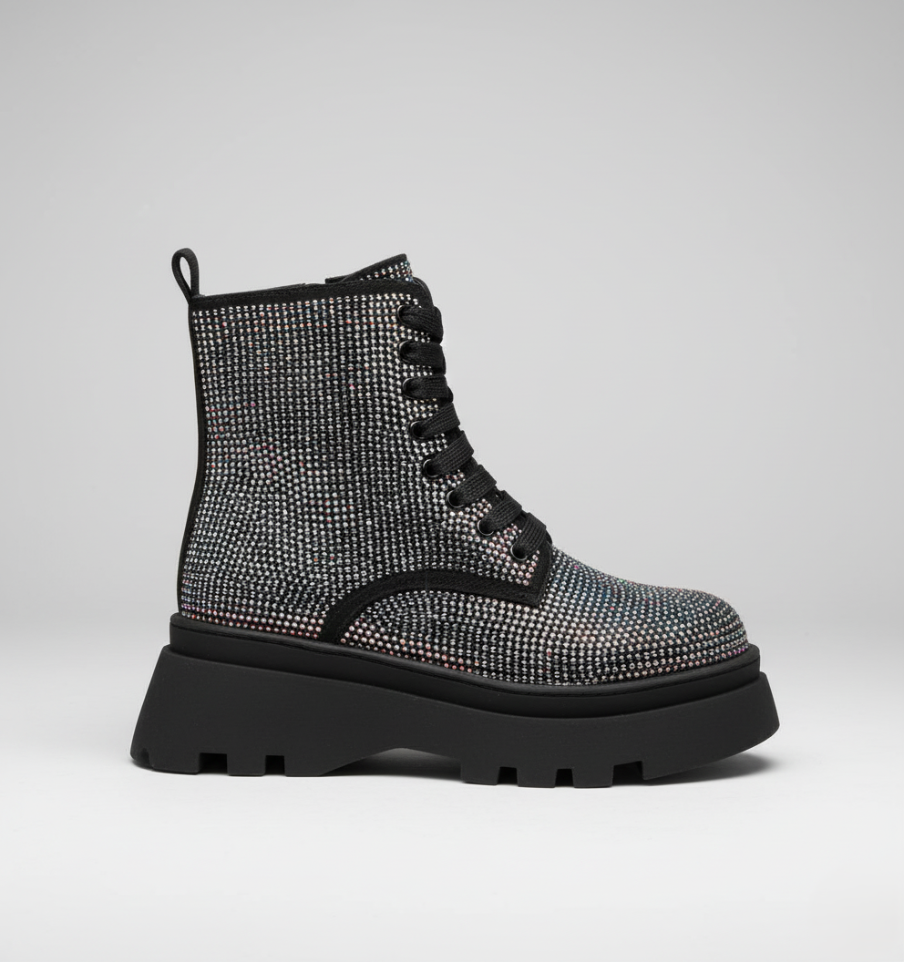 Aura-Stride Combat Boots | Sparkle Edition