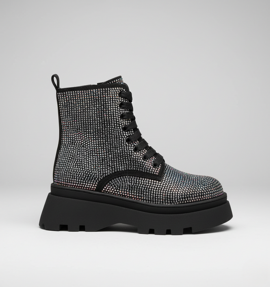 Aura-Stride Combat Boots | Sparkle Edition