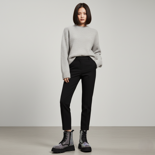 Aura-Stride Combat Boots | Sparkle Edition