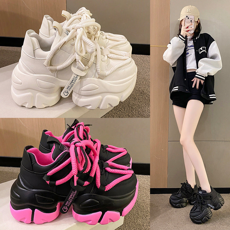 Milky Cloud Women’s Elevated Platform Sneakers